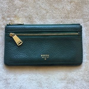 Dark Green Fossil Wallet